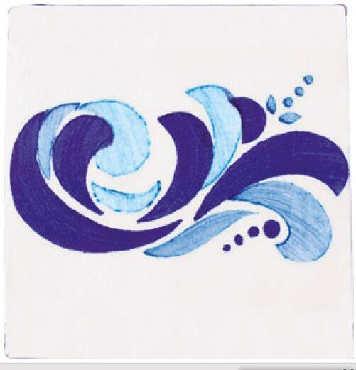 Dec. Arabesco Azul Prov.Blanco