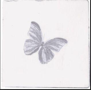 Dec. Butterfly Gris Prov.Blanco