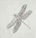 Dec. Dragonfly Gris Prov.Blanco