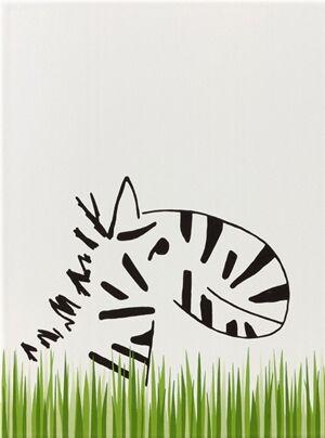 34043 LOUIS & ELLA decor "низкая трава и голова зебры"