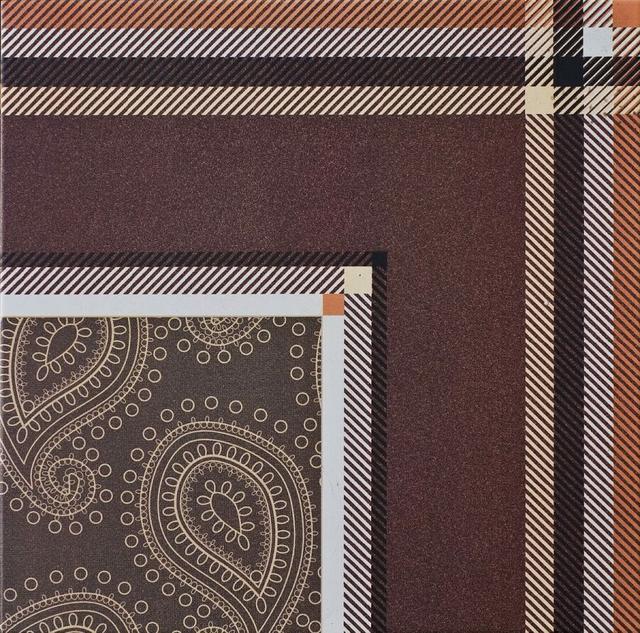 (угол) Angulo Paisley Marron