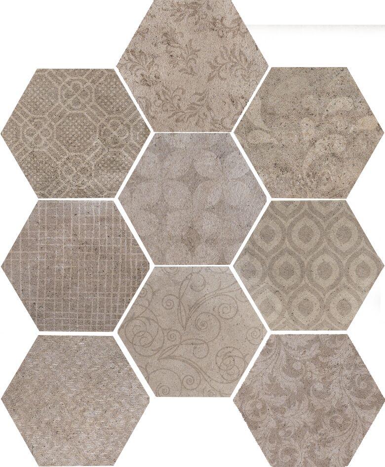 Riabitta Fabric Esagona Natural