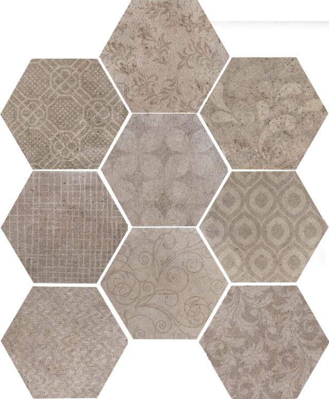Riabitta Fabric Esagona Natural