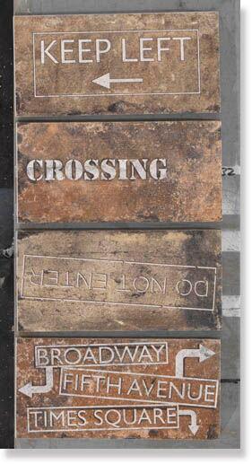 NY Road Signs Mix Chelsea