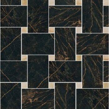 2405330  Mosaico Intreccio Nero-Oro