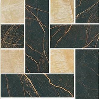 2404500  Mosaico Chest.Nero-Oro Nat/Lap