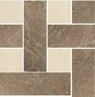 2404520  Mosaico Chest.Marrone-Beige Nat/Lap