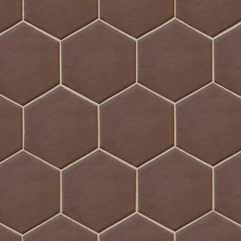20548 Hexatile Marron Mate