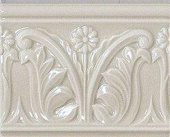 G91023 White Listello Floreale