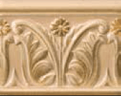 G30053 Crema Listello Floreale Painted