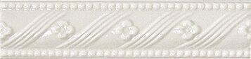 G91125 White Listello Floreale