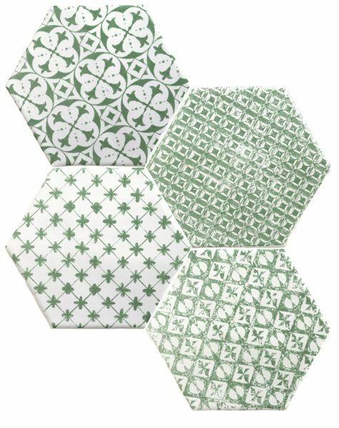 Mosaic Verde Hexagon