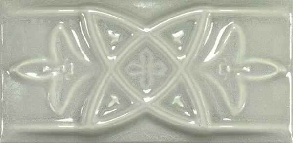 Antique Crackle Cenefa Relieve Greengreycrack