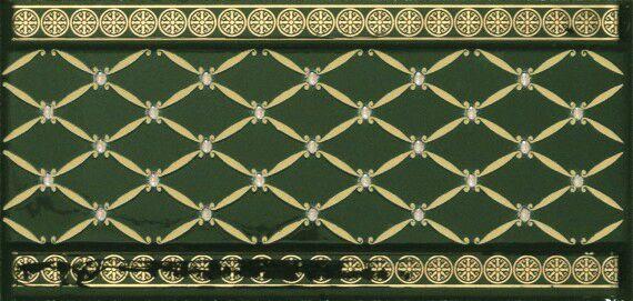 Noblesse Cenefa Delis Verde Silver