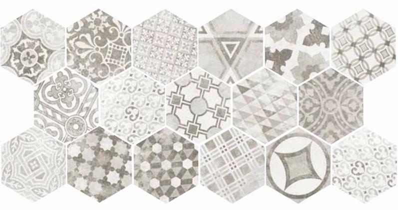 22099 Hexatile Cement Garden Grey