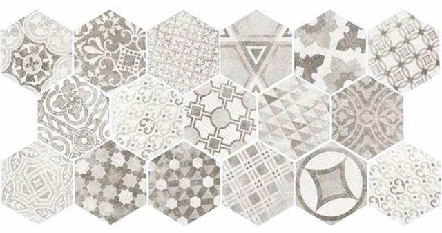 22099 Hexatile Cement Garden Grey