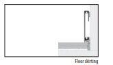 Pro-Skirting Aluminio Cromado