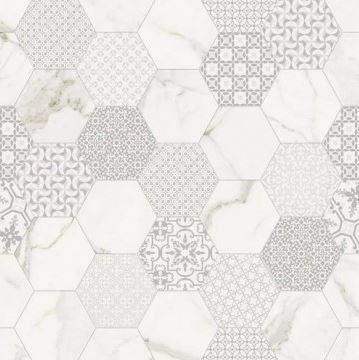 White hexagon