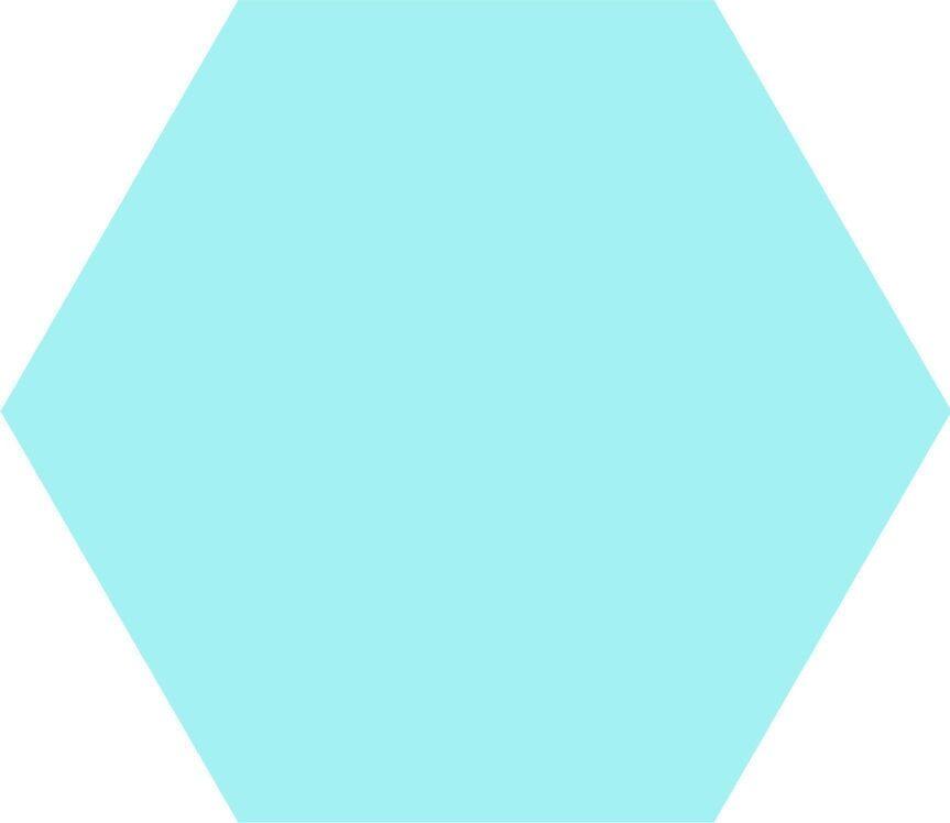Basic Hexagon Aqua