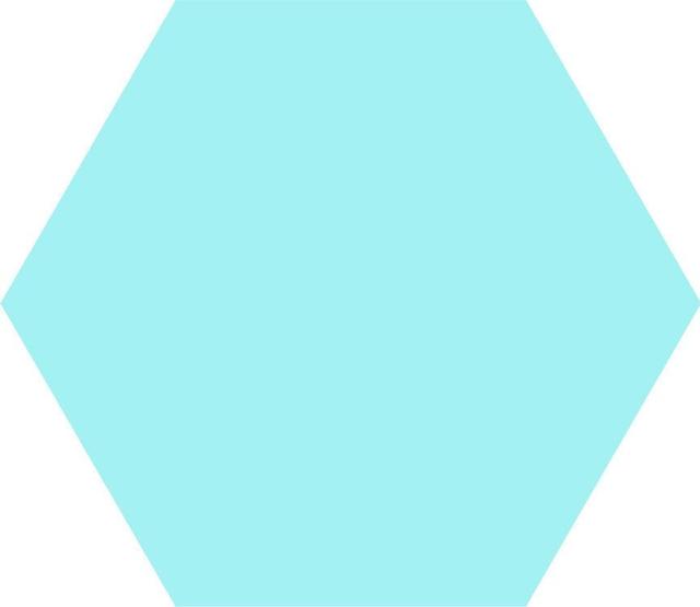 Basic Hexagon Aqua