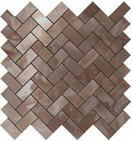 600110000206 Black Agate Herringbone