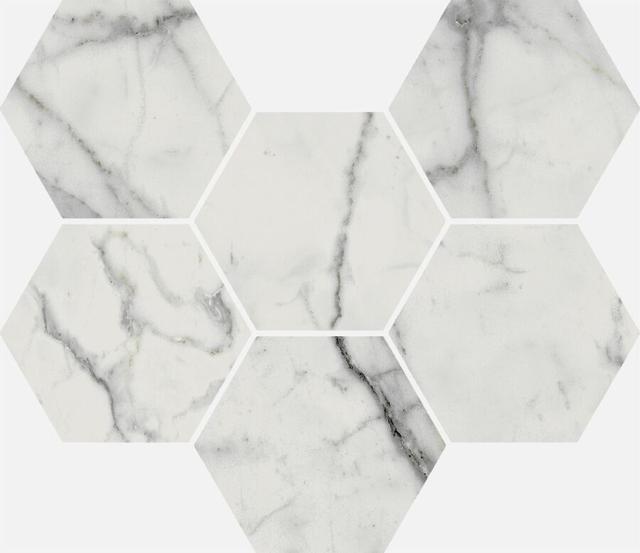 620110000046 Statuario Hexagon