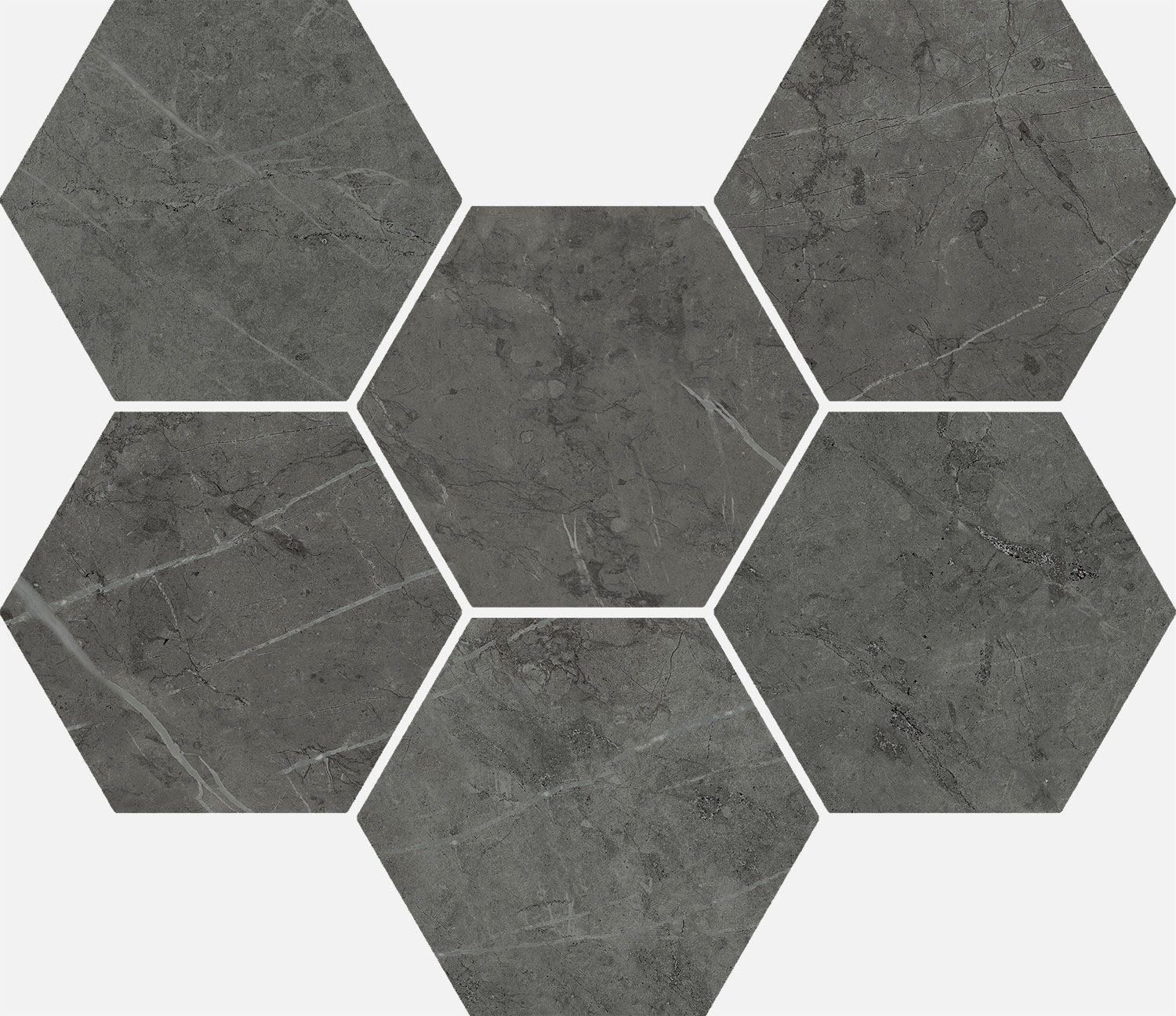 620110000050 Antracite Hexagon