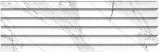 Carrara Relieve Stripe Blanco Br