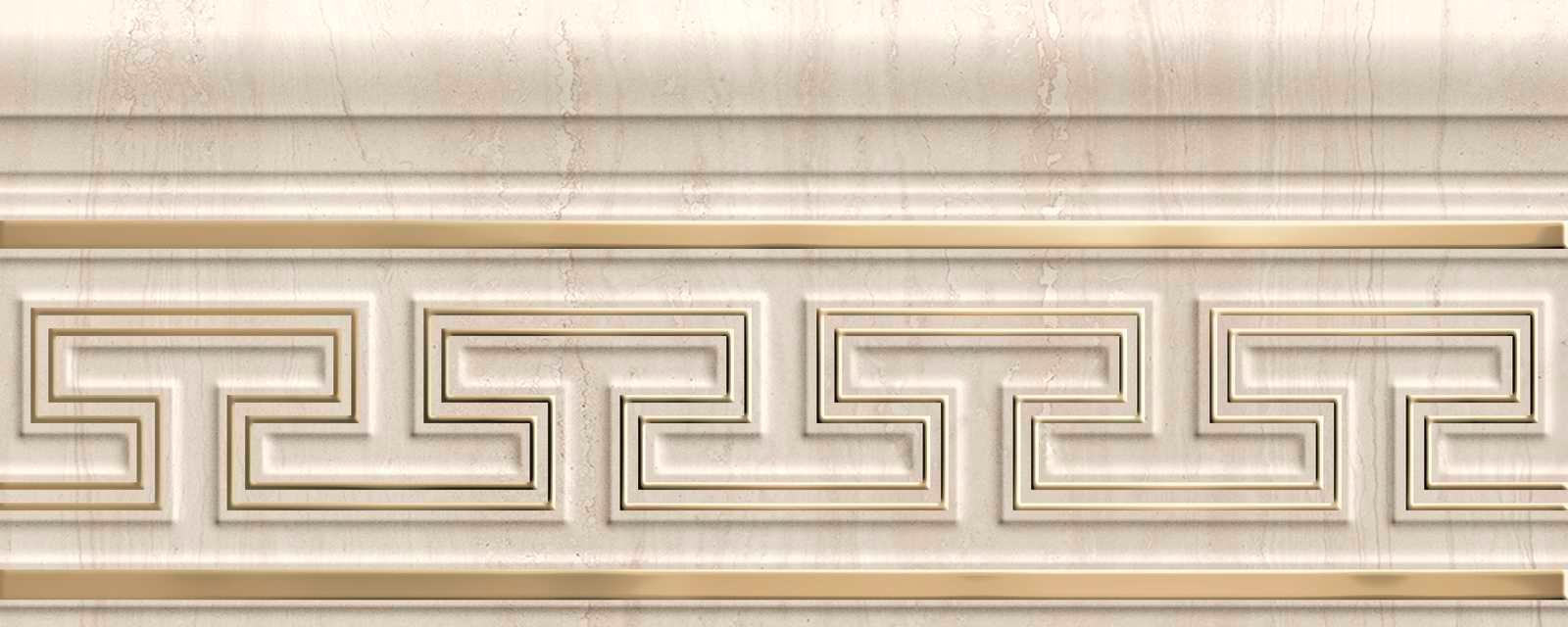 M5LQ Listello Classic Travertino