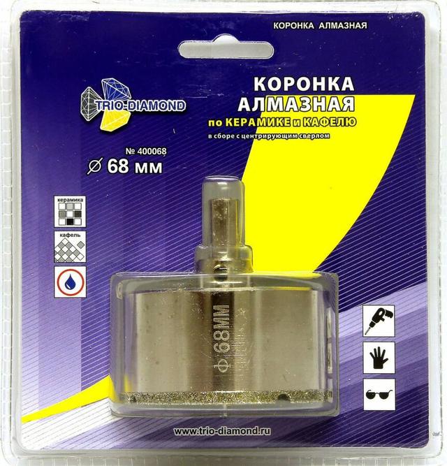 Коронка по керамике D 68 мм