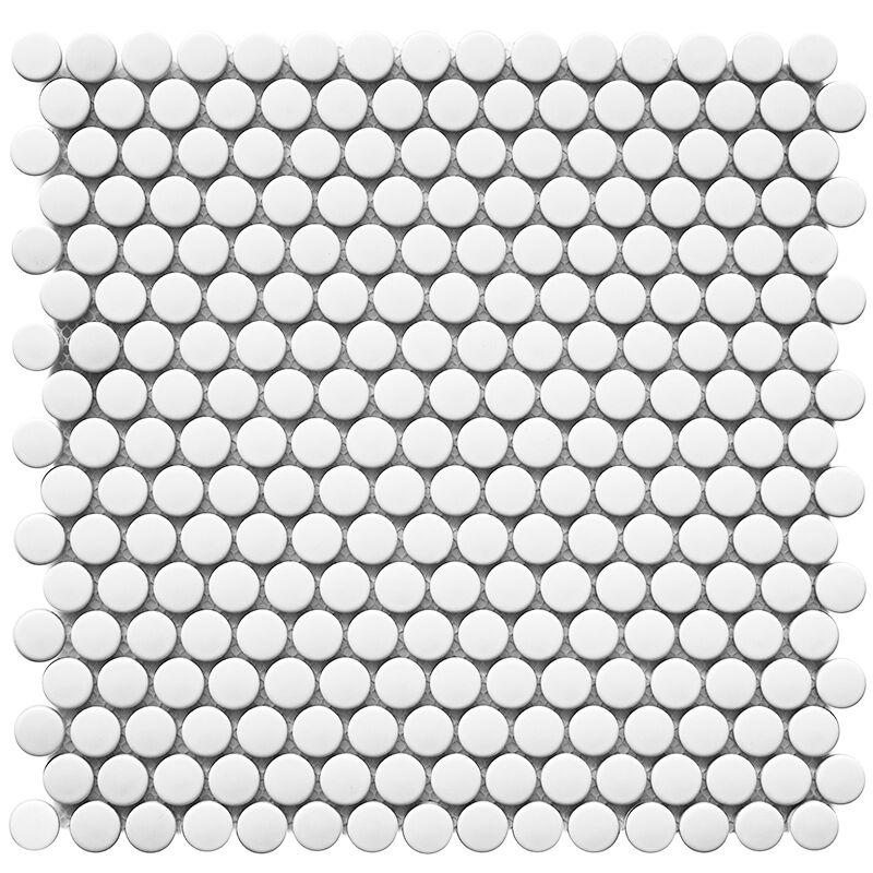 Penny Round White Matt (NK41000)