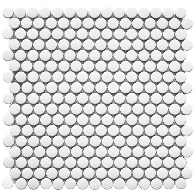 Penny Round White Matt (NK41000)