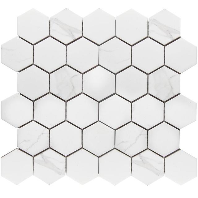 Hexagon small Carrara Matt (PMMT83017)