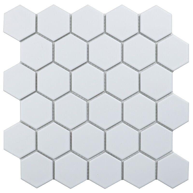 Hexagon small White Matt (MT31000/LJ5108/IDL1005)