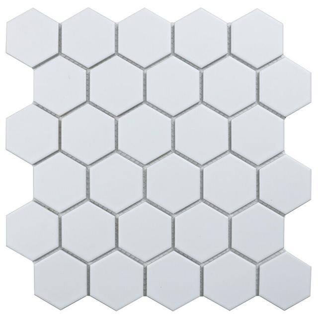 Hexagon small White Matt (MT31000/LJ5108/IDL1005)