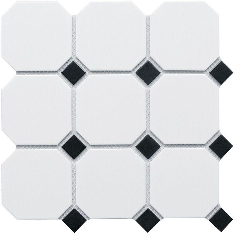 Octagon big White/Black Matt (GTPL61466/CLA006)