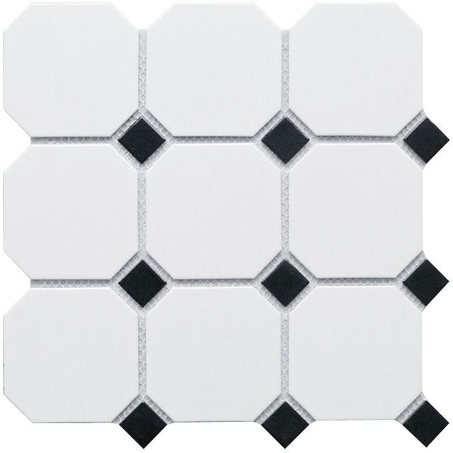 Octagon big White/Black Matt (GTPL61466/CLA006)