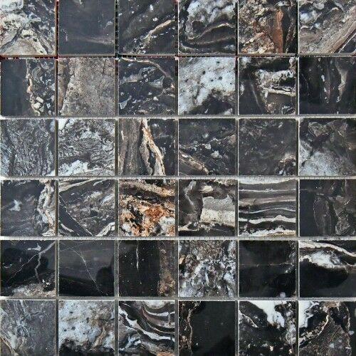 N40001 Mosaico Nairobi Black Polished