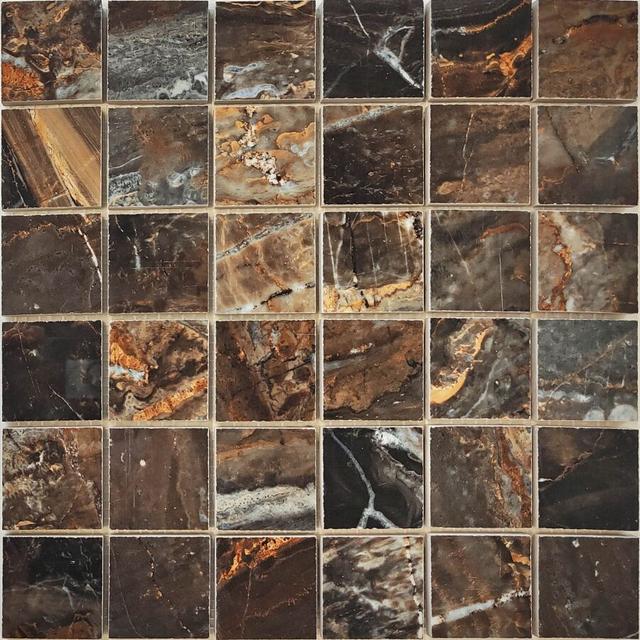 N20414 Mosaico Lawa Nero Polished