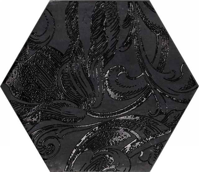 Fuoritono Esagona Fuoridamasco Nero S/6