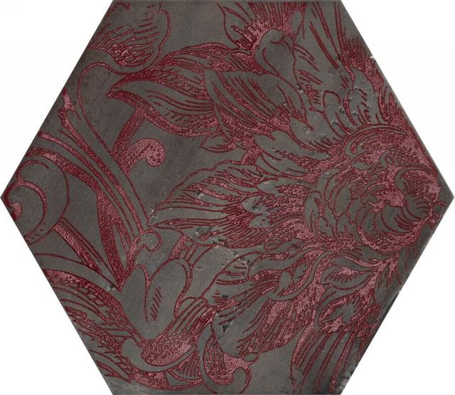 Fuoritono Esagona Fuoridamasco Rosso S/6