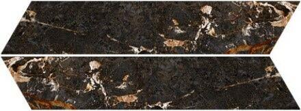 Chevron Marquina Gold 8x40