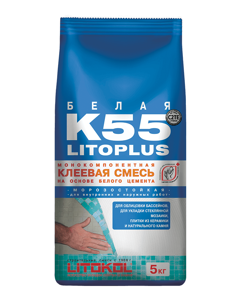 LITOPLUS K55 Белый 5кг