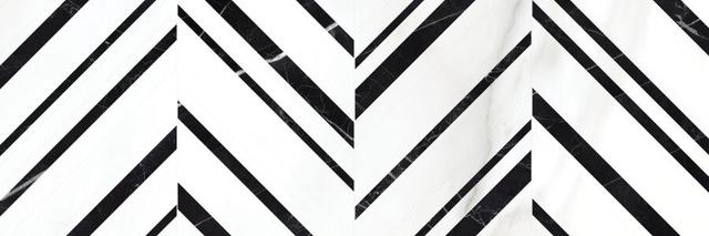 Gatsby черно-белый 25x75 GTU441