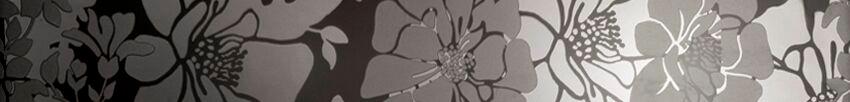 Lustri List Flower Nero Lucido 6х50