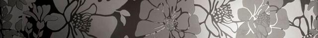 Lustri List Flower Nero Lucido 6х50