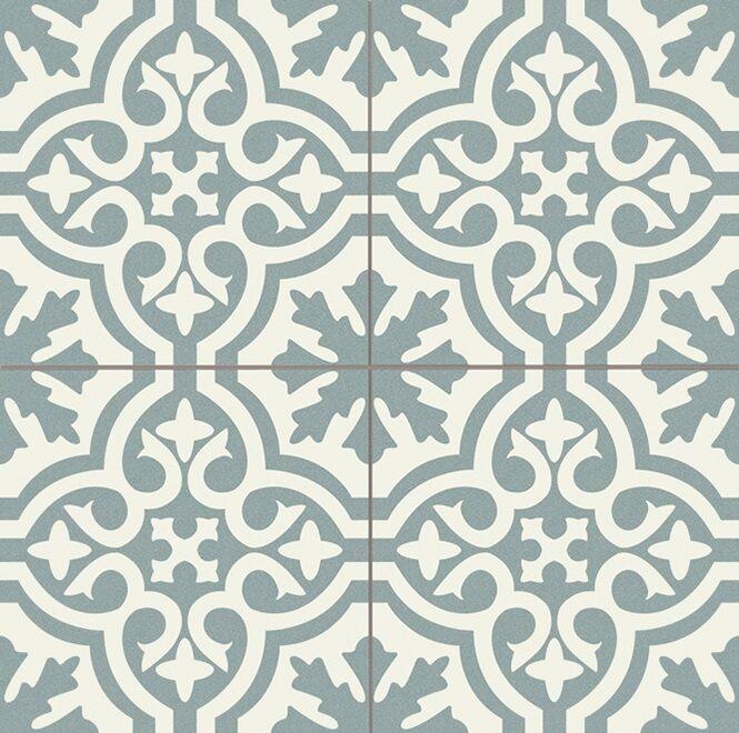 Venice Sky Blue Black Pre-cut 45x45