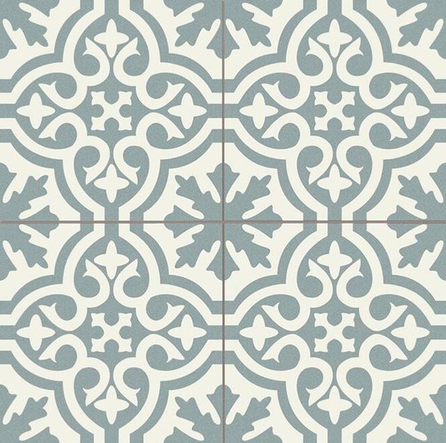 Venice Sky Blue Black Pre-cut 45x45