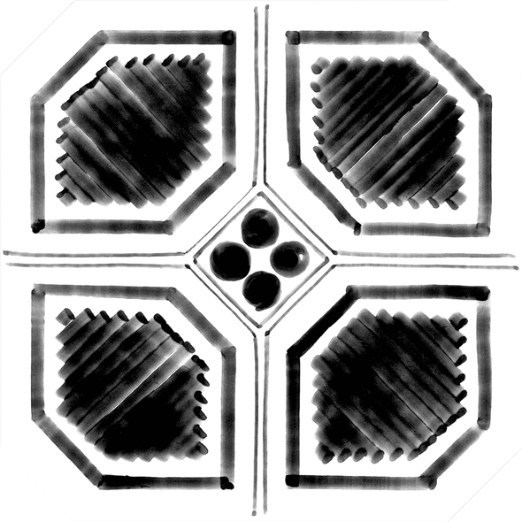 Vodevil Octógono Variette Sombra 20x20
