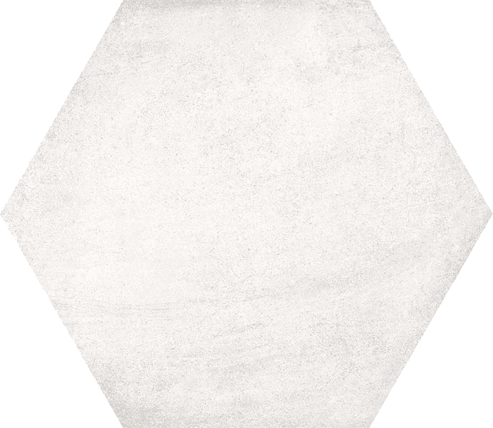Hexagono Bampton Nieve 23.3x26.8